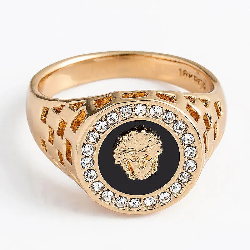 Zircon-inlaid Men's Ring large jewelry factory,OEM/ODM Jewelry Trade processing customized,Wholesale jewelry manufacturer