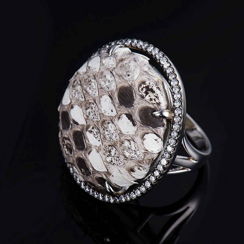 Fashion Jewelry S925 Silver Flower Ring Jewelry Round Ring Wholesale jewelry manufacturer