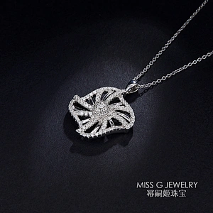 Trendy Pendant S925 Silver Fashion Pendant inlaid with zircon