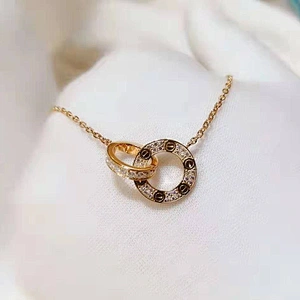 Circle Necklace Ring Pendant large jewelry factory,OEM/ODM Jewelry Trade processing customized,Wholesale jewelry manufacturer
