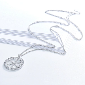 Circular snowflake pendant large jewelry factory,OEM/ODM Jewelry Trade processing customized,Wholesale jewelry manufacturer