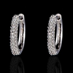 Embedded Zircon Earrings large jewelry factory,OEM/ODM Jewelry Trade processing customized,Wholesale jewelry manufacturer