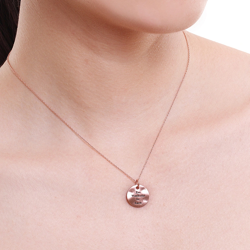 Rose Gold Pendant large jewelry factory,OEM/ODM Jewelry Trade processing customized,Wholesale jewelry manufacturer