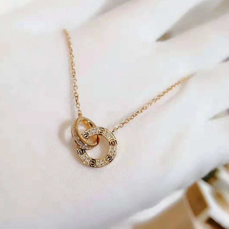 Circle Necklace Ring Pendant large jewelry factory,OEM/ODM Jewelry Trade processing customized,Wholesale jewelry manufacturer
