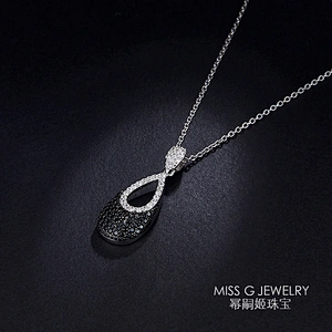 Zircon-inlaid droplet Pendant large jewelry factory,OEM/ODM Jewelry Trade processing customized,Wholesale jewelry manufacturer
