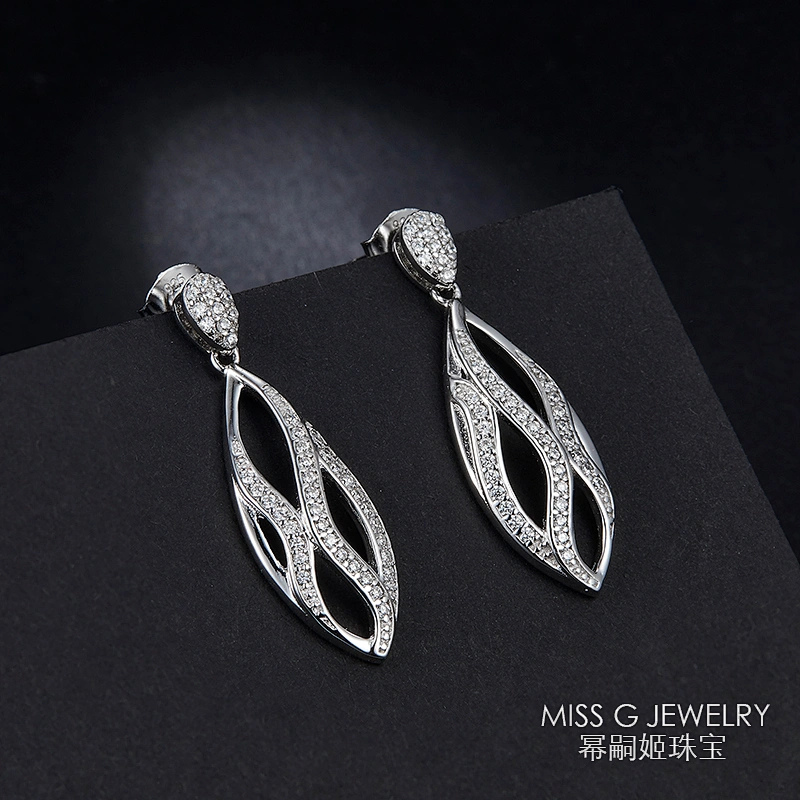Earrings S925 Silver Curve Earrings Fashion Jewelry large jewelry factory,OEM/ODM Jewelry Trade processing customized,Wholesale jewelry manufacturer