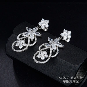 S925 Silver Earrings Fashion Girl Jewelry large jewelry factory,OEM/ODM Jewelry Trade processing customized,Wholesale jewelry manufacturer