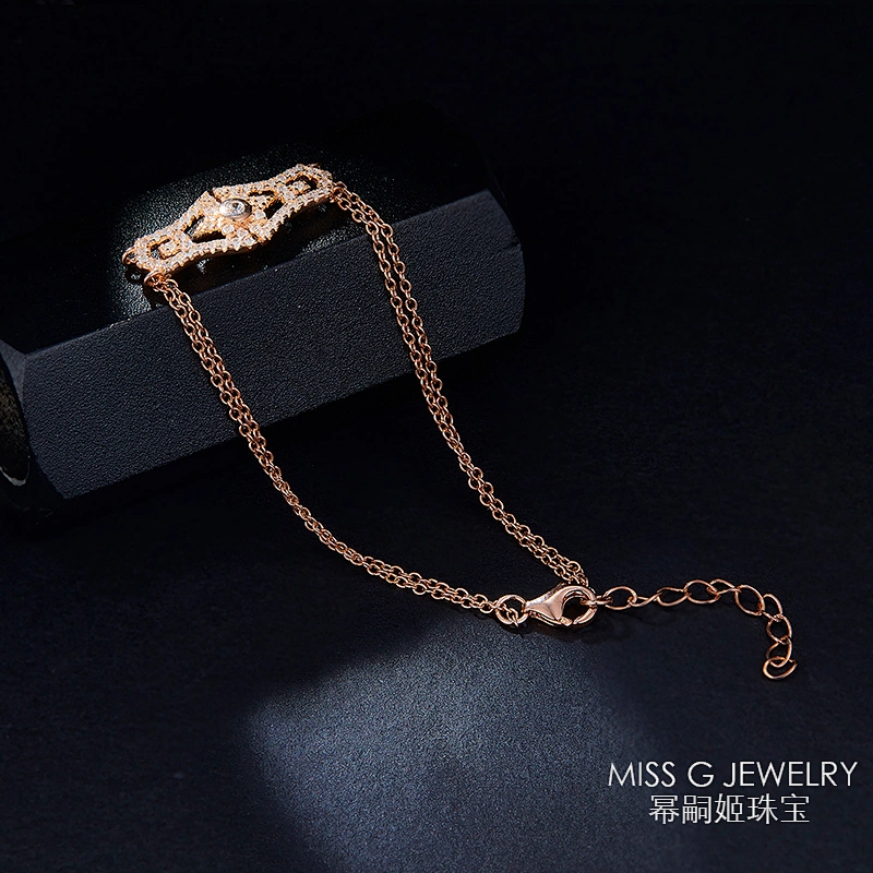 rose gold stud bracelets for women large jewelry factory,OEM/ODM Jewelry Trade processing customized,Wholesale jewelry manufacturer