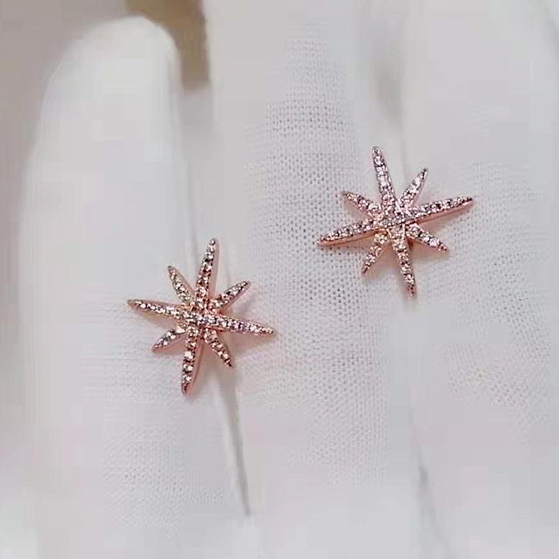 pierced earring Stars earrings  large jewelry factory,OEM/ODM Jewelry Trade processing customized,Wholesale jewelry manufacturer