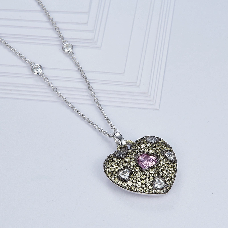 Heart Necklace  OEM/ODM Jewelry Trade processing customized,Wholesale jewelry manufacturer