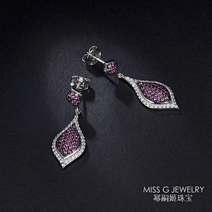 Charming petal style eardrop S925 Silver Earrings large jewelry factory,OEM/ODM Jewelry Trade processing customized,Wholesale jewelry manufacturer