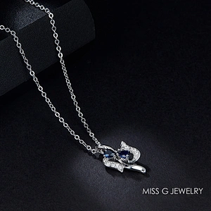 Zircon 925 Silver Pendant S925 Silver Pendant hot-selling butterfly-like diamond necklace pendant jewelry factory customization