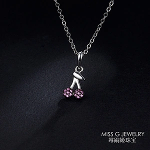 silver chain simple engagement Pendant OEM/ODM Jewelry Trade processing customized,Wholesale jewelry manufacturer
