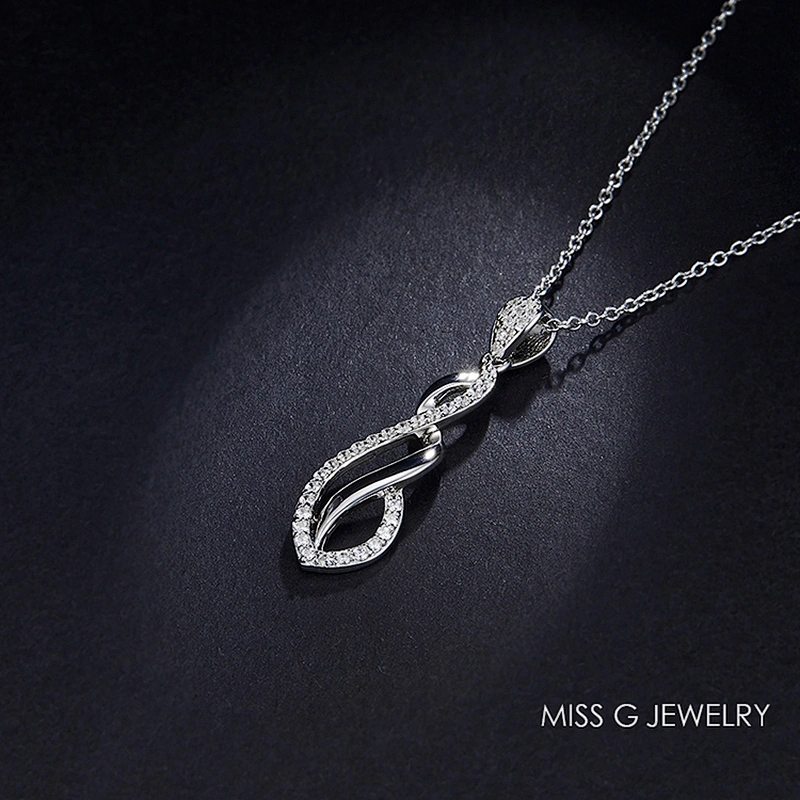 Jewelry Factory Customized S925 Silver Pendant Hot Selling Wave Silver Necklace Pendant
