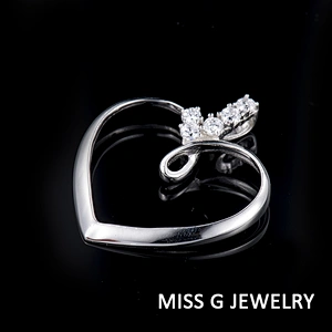Zircon Pendant of love large jewelry factory,OEM/ODM Jewelry Trade processing customized,Wholesale jewelry manufacturer