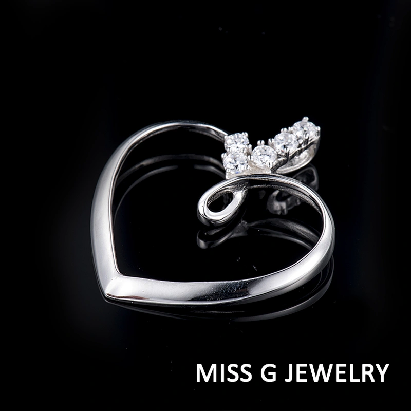 Zircon Pendant of love large jewelry factory,OEM/ODM Jewelry Trade processing customized,Wholesale jewelry manufacturer