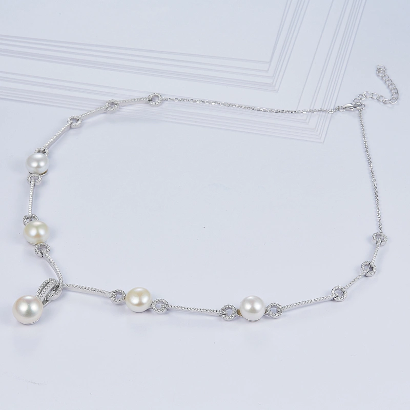 Pearl Necklace 925 Pearl Necklace personality processing custom wholesale jewelry factory,Fashion Necklace