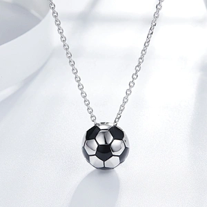 Football Pendant Football Necklace,large jewelry factory,OEM/ODM Jewelry Trade processing customized,Wholesale jewelry manufacturer
