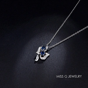 Zircon 925 Silver Pendant S925 Silver Pendant hot-selling butterfly-like diamond necklace pendant jewelry factory customization