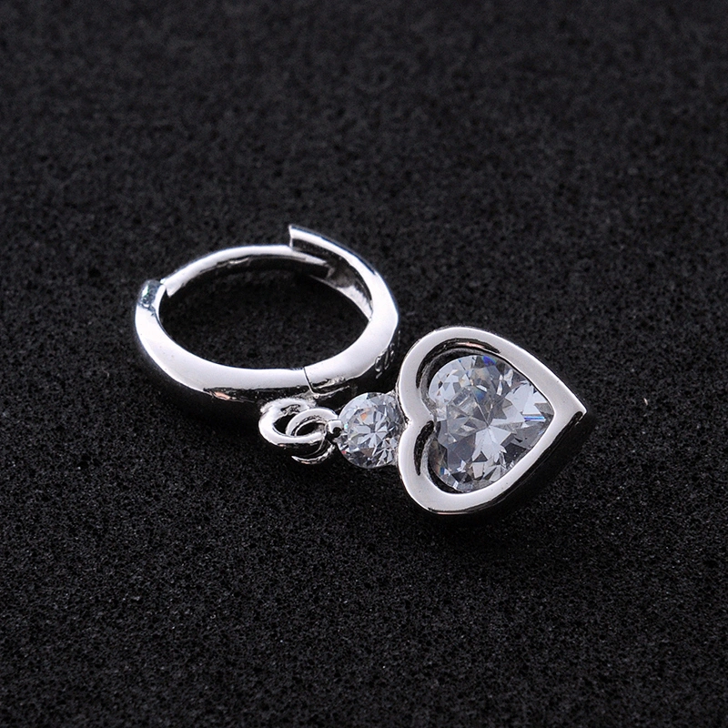 Zircon loving Earrings large jewelry factory,OEM/ODM Jewelry Trade processing customized,Wholesale jewelry manufacturer