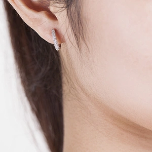 Embedded Zircon Earrings large jewelry factory,OEM/ODM Jewelry Trade processing customized,Wholesale jewelry manufacturer
