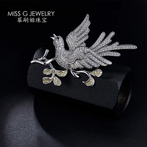 Lucky Bird Brooch large jewelry factory,OEM/ODM Jewelry Trade processing customized,Wholesale jewelry manufacturer