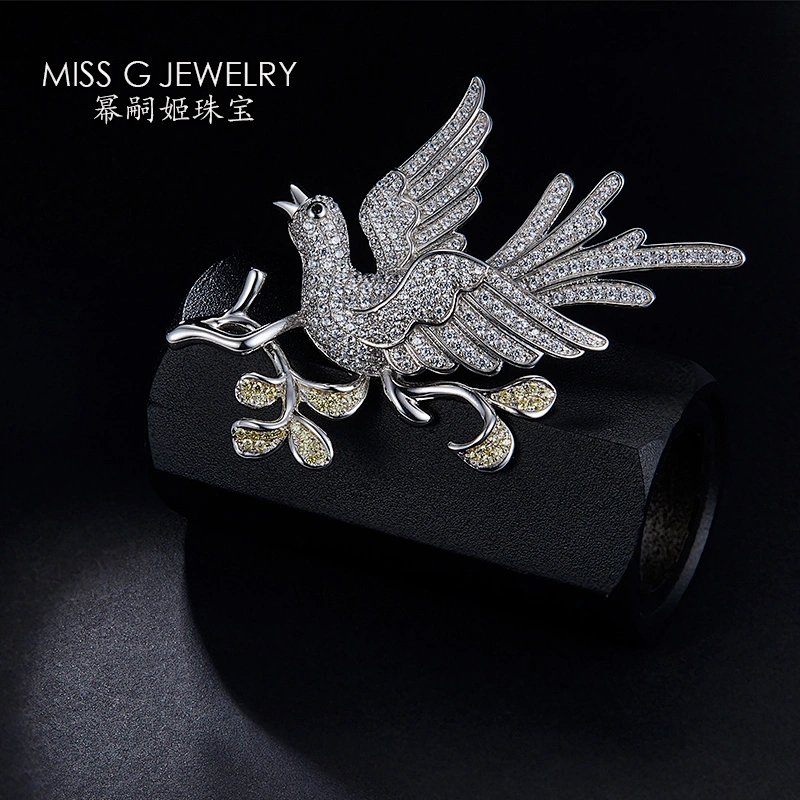 Lucky Bird Brooch large jewelry factory,OEM/ODM Jewelry Trade processing customized,Wholesale jewelry manufacturer