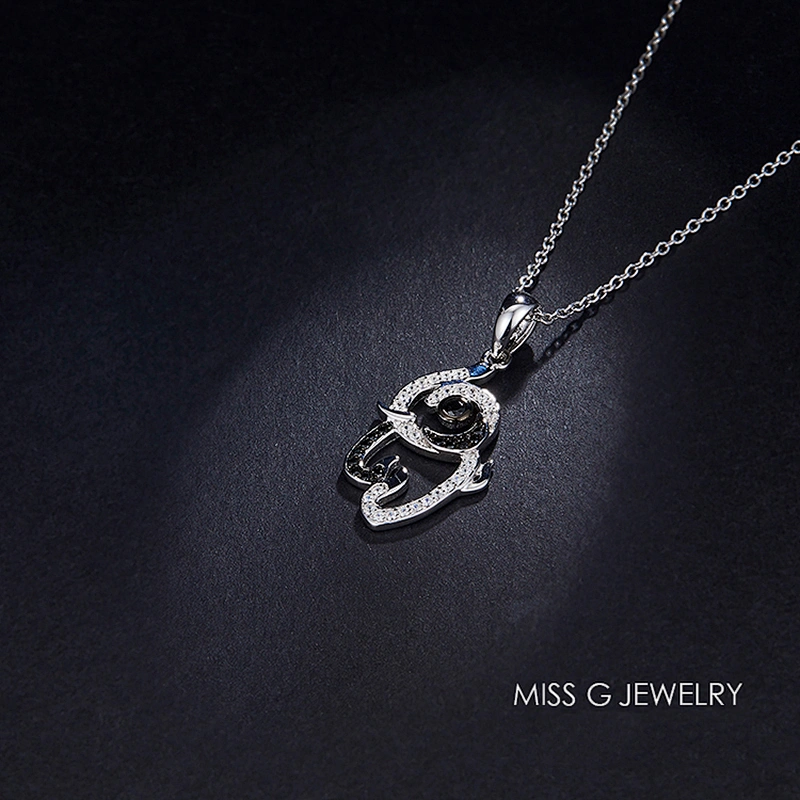 Hot-selling elephant zircon pendant jewelry manufacturers wholesale S925 Silver Pendant processing customization
