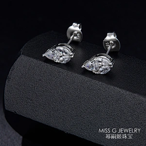 Fashion Leaf-shaped Ear Drop 925 Silver Middle Ear Nails large jewelry factory,OEM/ODM Jewelry Trade processing customized,Wholesale jewelry manufacturer