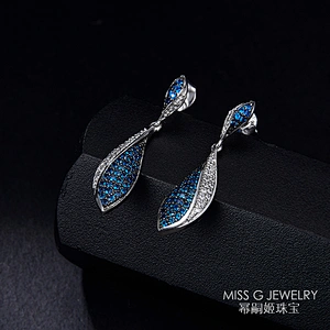 Sapphire Earrings large jewelry factory,OEM/ODM Jewelry Trade processing customized,Wholesale jewelry manufacturer