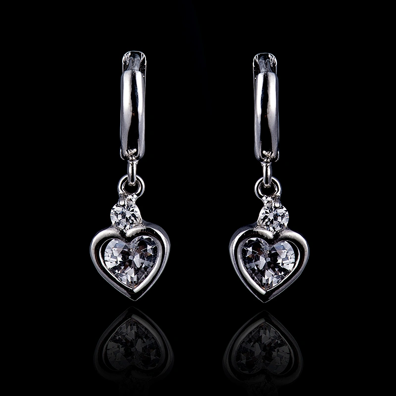 Zircon loving Earrings large jewelry factory,OEM/ODM Jewelry Trade processing customized,Wholesale jewelry manufacturer