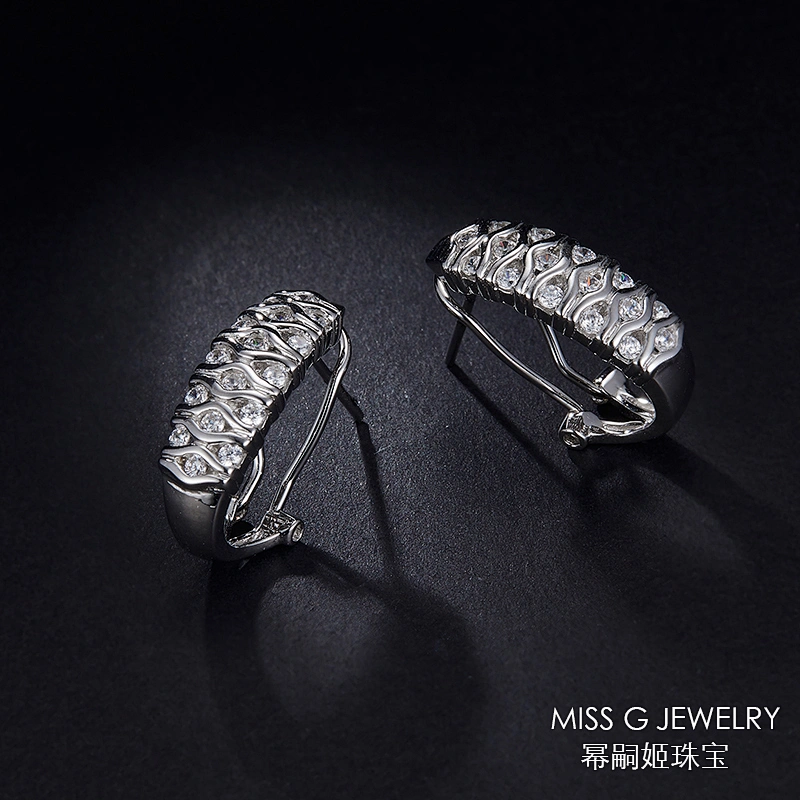 S925 Silver Earrings with Pure Silver Earrings large jewelry factory,OEM/ODM Jewelry Trade processing customized,Wholesale jewelry manufacturer