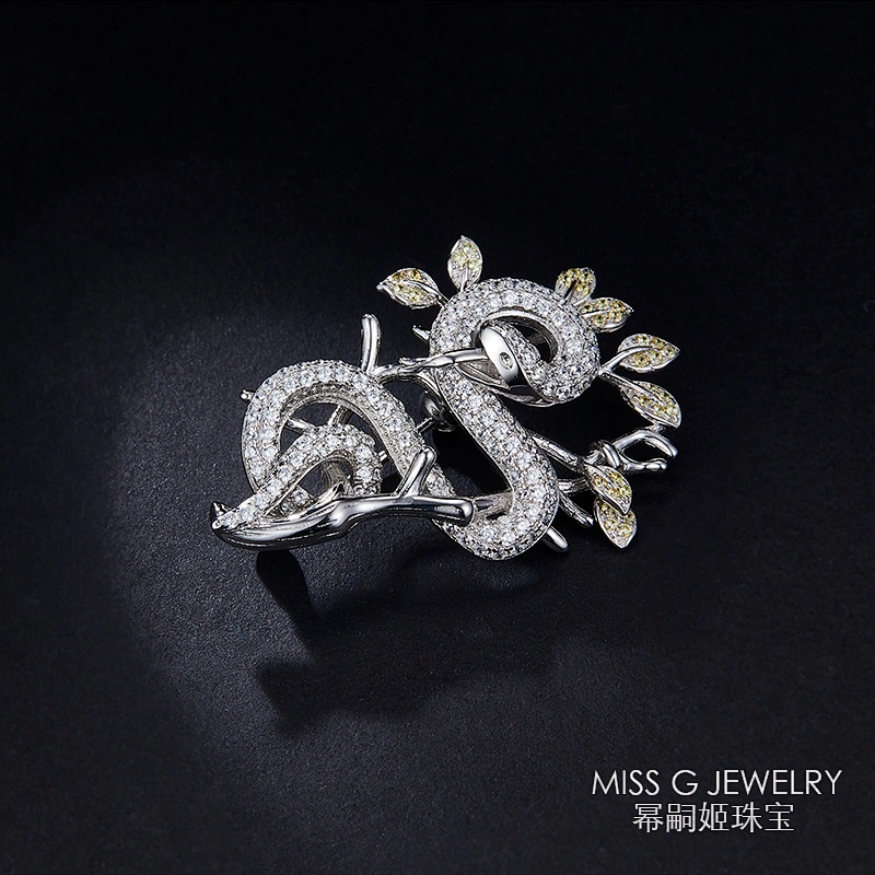 silver jewellery Brooch large jewelry factory,OEM/ODM Jewelry Trade processing customized,Wholesale jewelry manufacturer