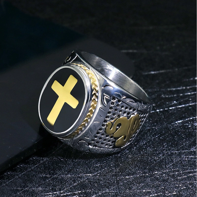 Jesus Cross Ring large jewelry factory,OEM/ODM Jewelry Trade processing customized,Wholesale jewelry manufacturer