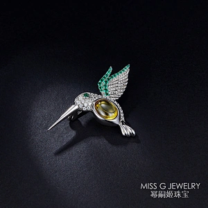Flower and Bird Brooch silver jewellery large jewelry factory,OEM/ODM Jewelry Trade processing customized,Wholesale jewelry manufacturer