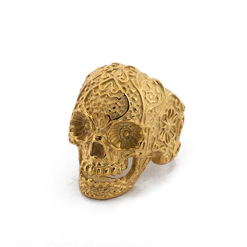 Skull Ring large jewelry factory,OEM/ODM Jewelry Trade processing customized,Wholesale jewelry manufacturer