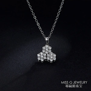 Simple stitching Zircon Necklace Pendant S925 silver pendant jewelry factory custom direct wholesale