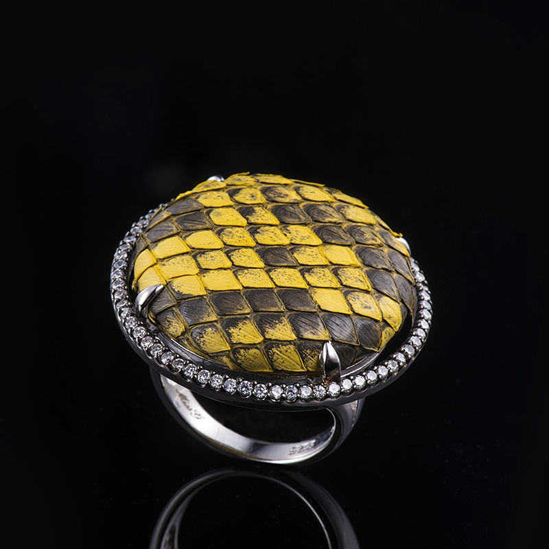 Fashion Jewelry S925 Silver Flower Ring Jewelry Round Ring Wholesale jewelry manufacturer