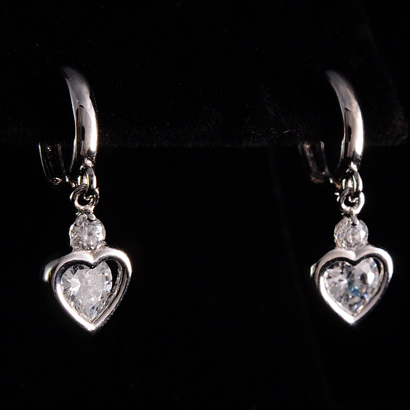 Zircon loving Earrings large jewelry factory,OEM/ODM Jewelry Trade processing customized,Wholesale jewelry manufacturer