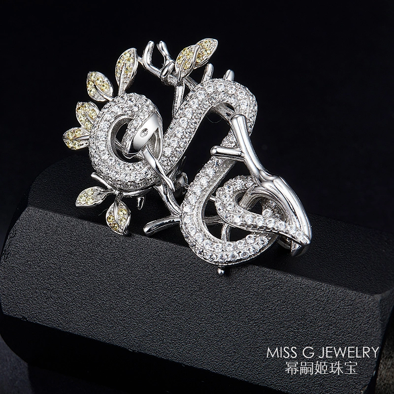 silver jewellery Brooch large jewelry factory,OEM/ODM Jewelry Trade processing customized,Wholesale jewelry manufacturer