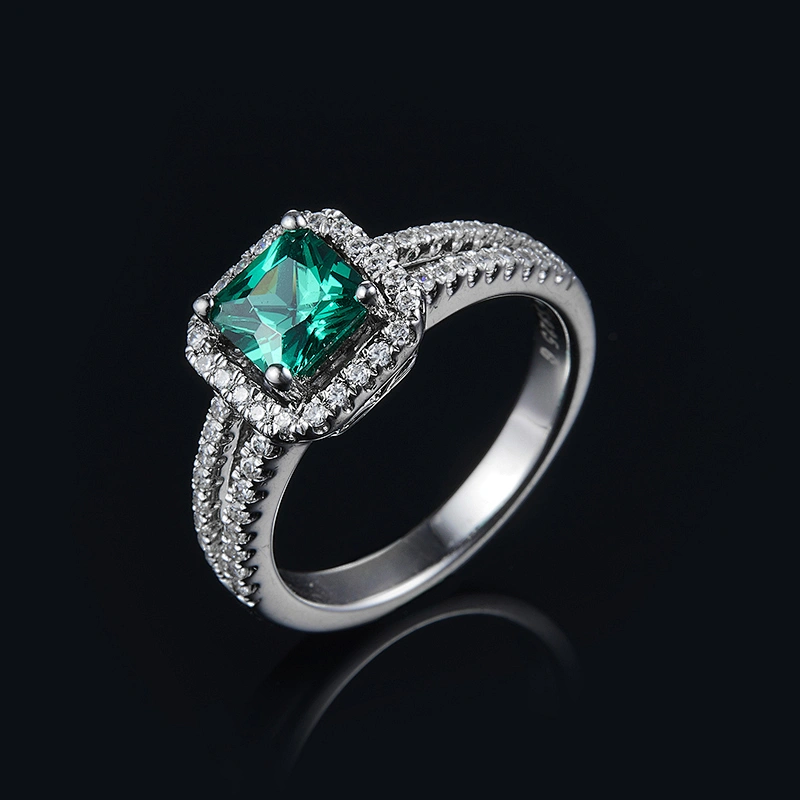 emerald cut engagement rings large jewelry factory,OEM/ODM Jewelry Trade processing customized,Wholesale jewelry manufacturer