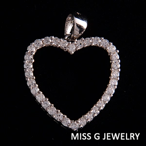 Female engagement Pendant Heart-shaped Pendant large jewelry factory,OEM/ODM Jewelry Trade processing customized,Wholesale jewelry manufacturer