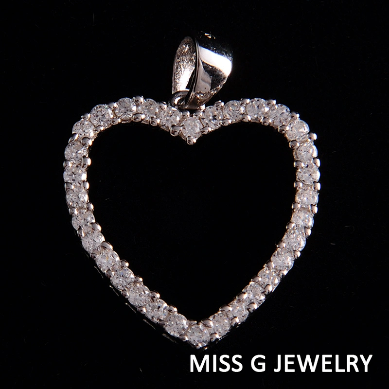 Female engagement Pendant Heart-shaped Pendant large jewelry factory,OEM/ODM Jewelry Trade processing customized,Wholesale jewelry manufacturer