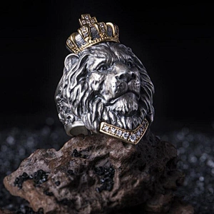 Lion Head Ring mens rings large jewelry factories, OEM/ODM jewelry trade processing customized, jewelry wholesale manufacturers