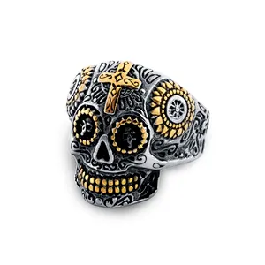 Skull Ring large jewelry factory,OEM/ODM Jewelry Trade processing customized,Wholesale jewelry manufacturer