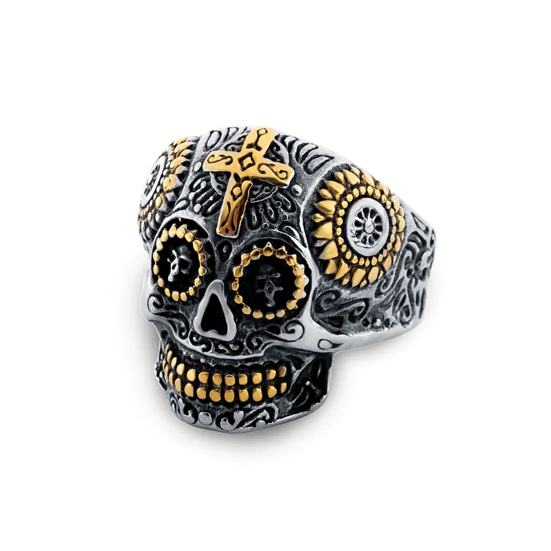 Skull Ring large jewelry factory,OEM/ODM Jewelry Trade processing customized,Wholesale jewelry manufacturer