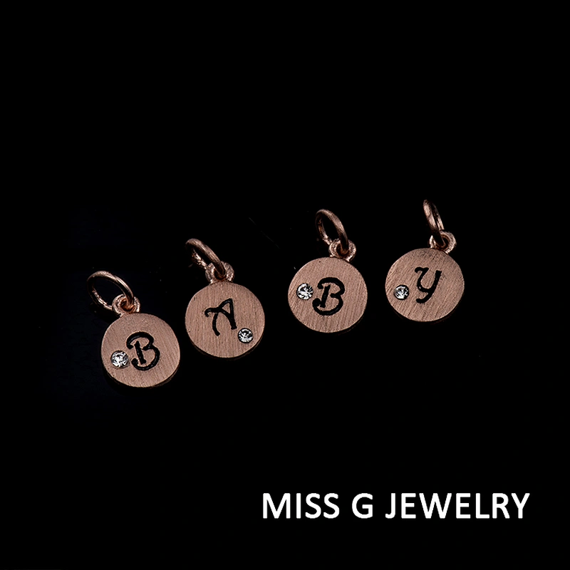 Twenty-six-letter Zircon Pendant large jewelry factory,OEM/ODM Jewelry Trade processing customized,Wholesale jewelry manufacturer
