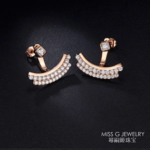 Earrings S925 Silver Star Creative Earrings Guangzhou Jewelry Processing High-end Foreign Trade Factory Customization