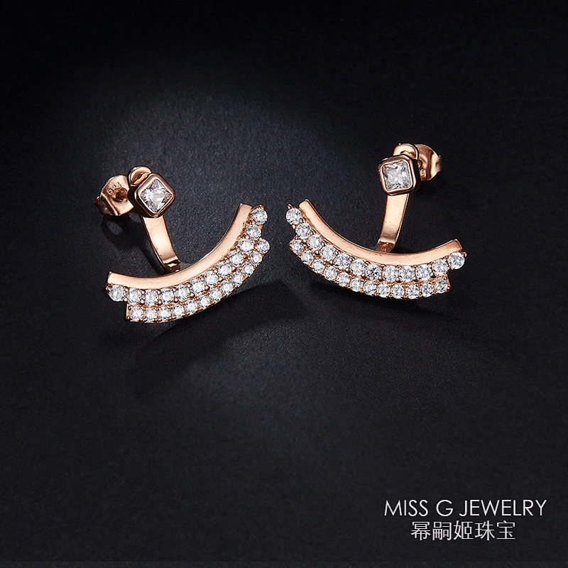 Earrings S925 Silver Star Creative Earrings Guangzhou Jewelry Processing High-end Foreign Trade Factory Customization