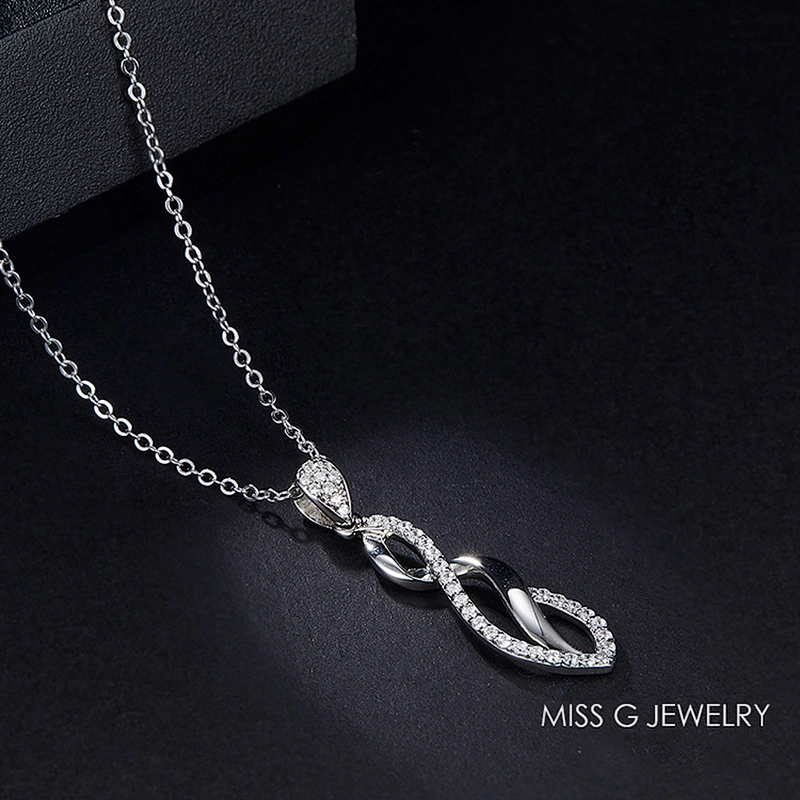 Jewelry Factory Customized S925 Silver Pendant Hot Selling Wave Silver Necklace Pendant